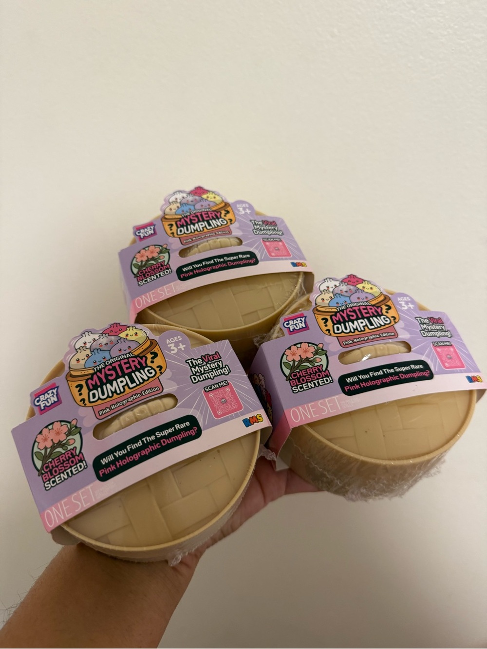 3 Real RMS Cherry Blossom Scented Mystery Dumplings - Pink Pack